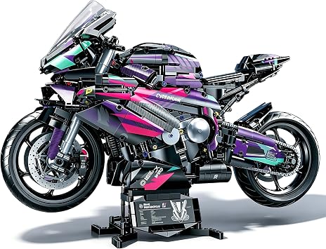 QiqoPoyee 15 Sport Motorcycle MOC Building Blocks Kits for Adults