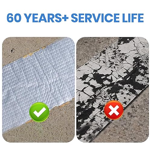 Miniatura 4 de TAPEBEAR Cinta de Butilo 12 pulgadas x 16 pies, Cinta de Sellado de Conductos de Aluminio Sellador Impermeable Cinta de Reparación para Techo de RV,