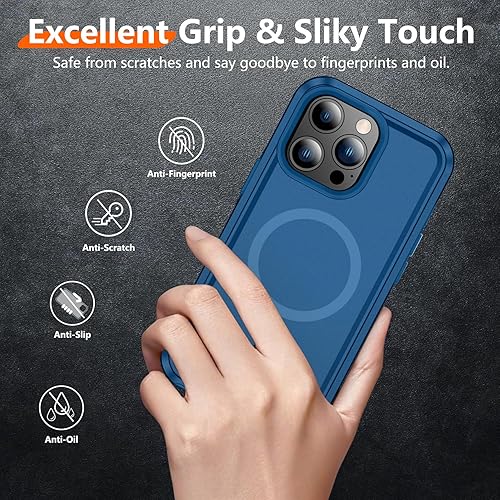 Miniatura 5 de Red2Fire Funda magnética fuerte para iPhone 12 Pro Max, compatible con MagSafe, protección contra caídas de grado militar, antideslizante,