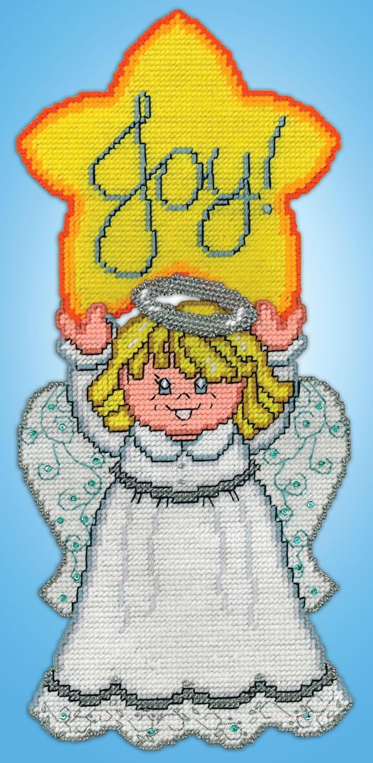 Design Works Crafts Joy Angel Plastic Canvas Wall Décor Kit