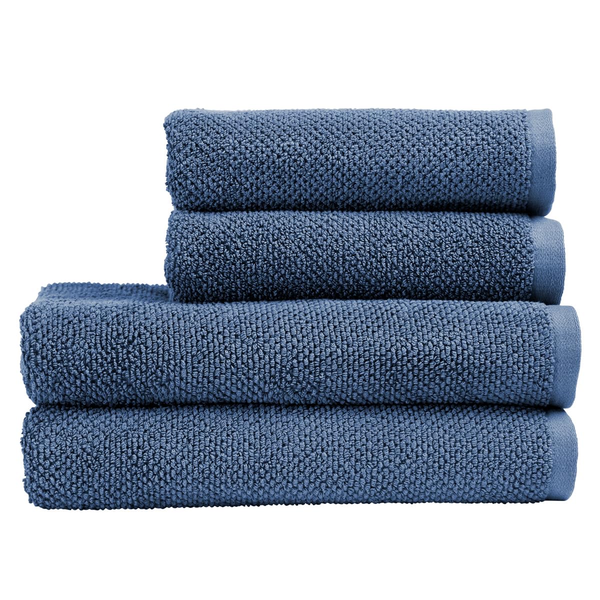 Christy Brixton 4 Piece Towel Set | Slate Blue | 100% Cotton | Ultra Soft | Super Absorbent | 600GSM | 2 Bath Towels 2 Hand Towels โ image 1
