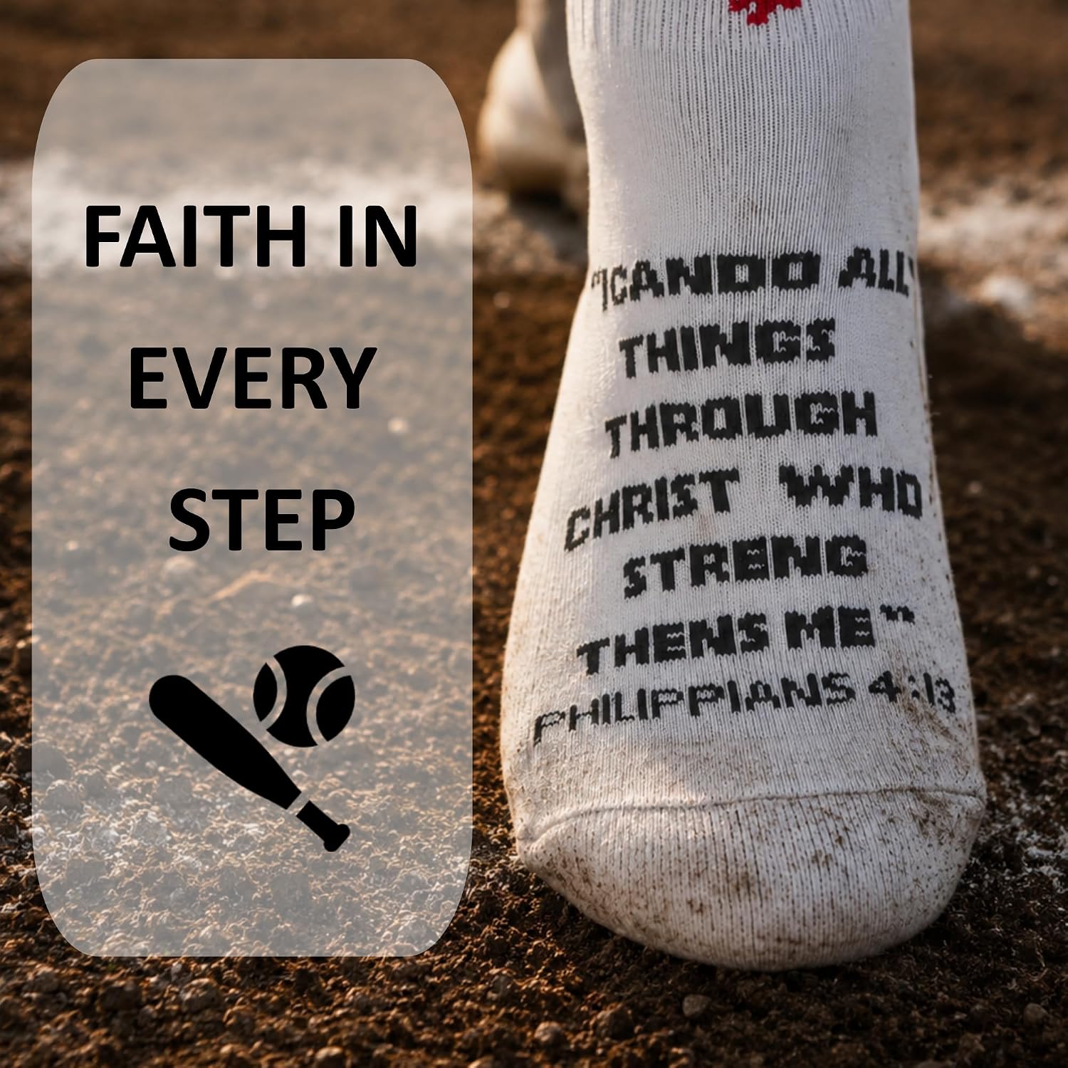Meudid 3 Pairs Baseball Cross Socks for Senior Night Gift Men Women US 6-13