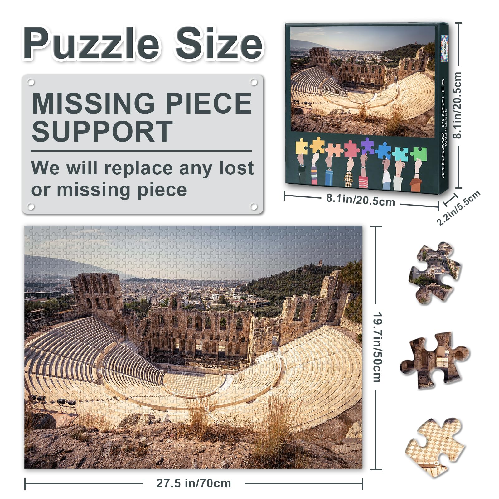 Athens Famous Landmark Puzzles for Adults - Image 3