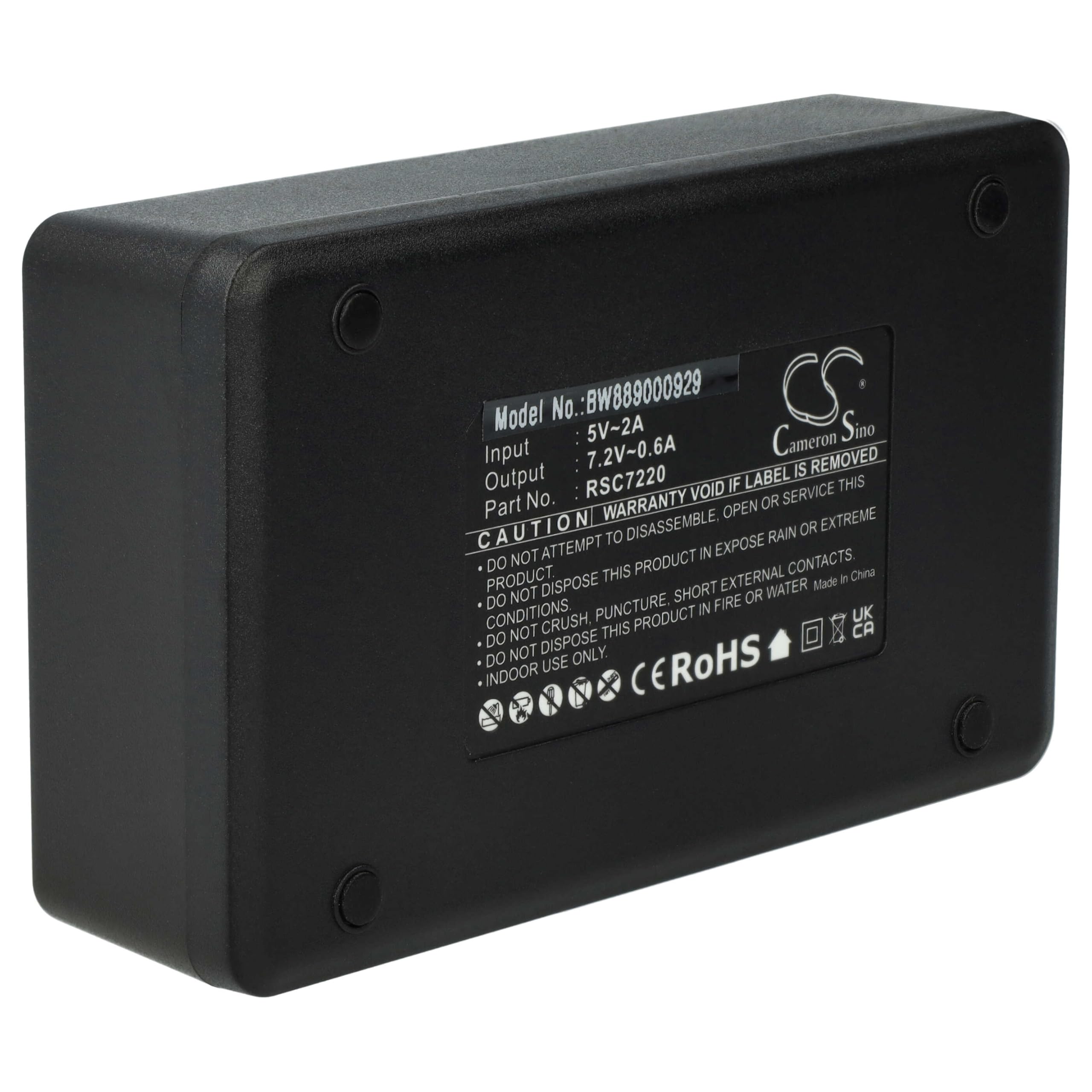 Scanreco EA2512 BS590 Cifa EEA2512 Caricabatterie doppio 7,2V 0,6A con cavo USB-C