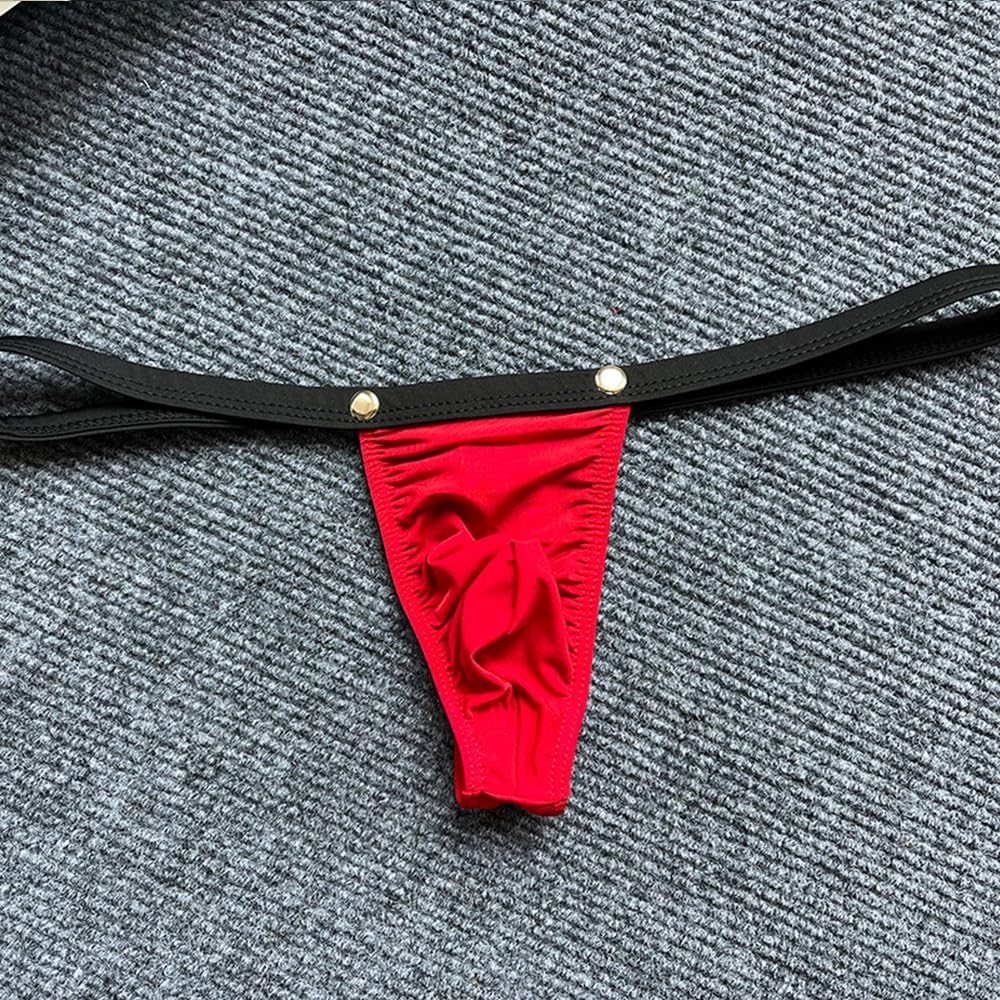 Gogobear Men's Low Rise Ice Silk Thongs Sexy See Through G-String Bikini Briefs Bulge Pouch Underwear Panties - Image 6