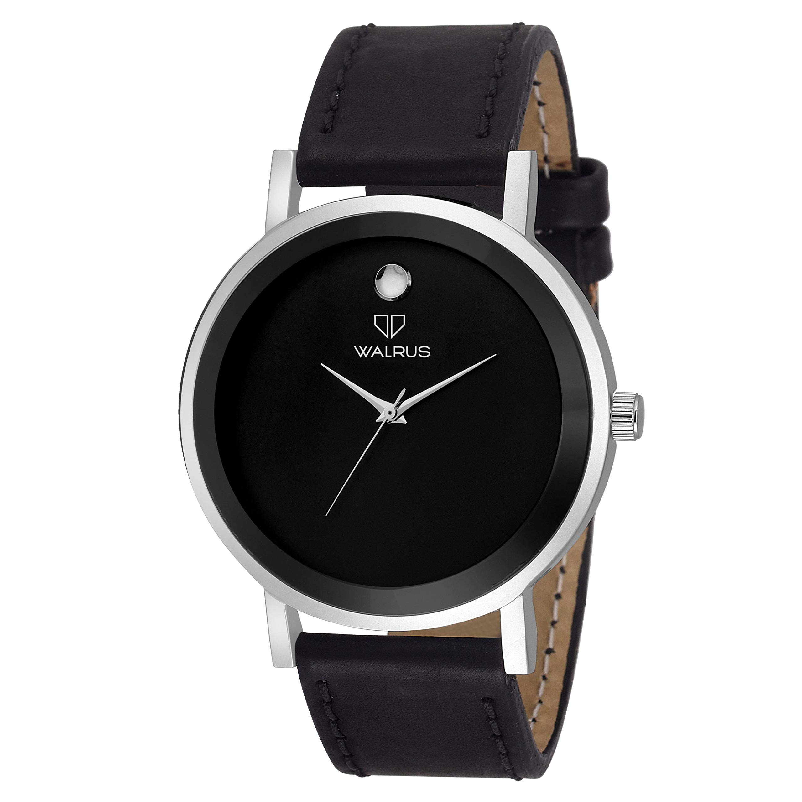 Walrus Analog Black Dial Mens Watch with Black Alloy Strap and Silver Case - Stylish Timepiece - Professional & Casual use- Men’s Wrist Watch for Gift (B089NWTFLX) Amazon Price History, Amazon Price Tracker