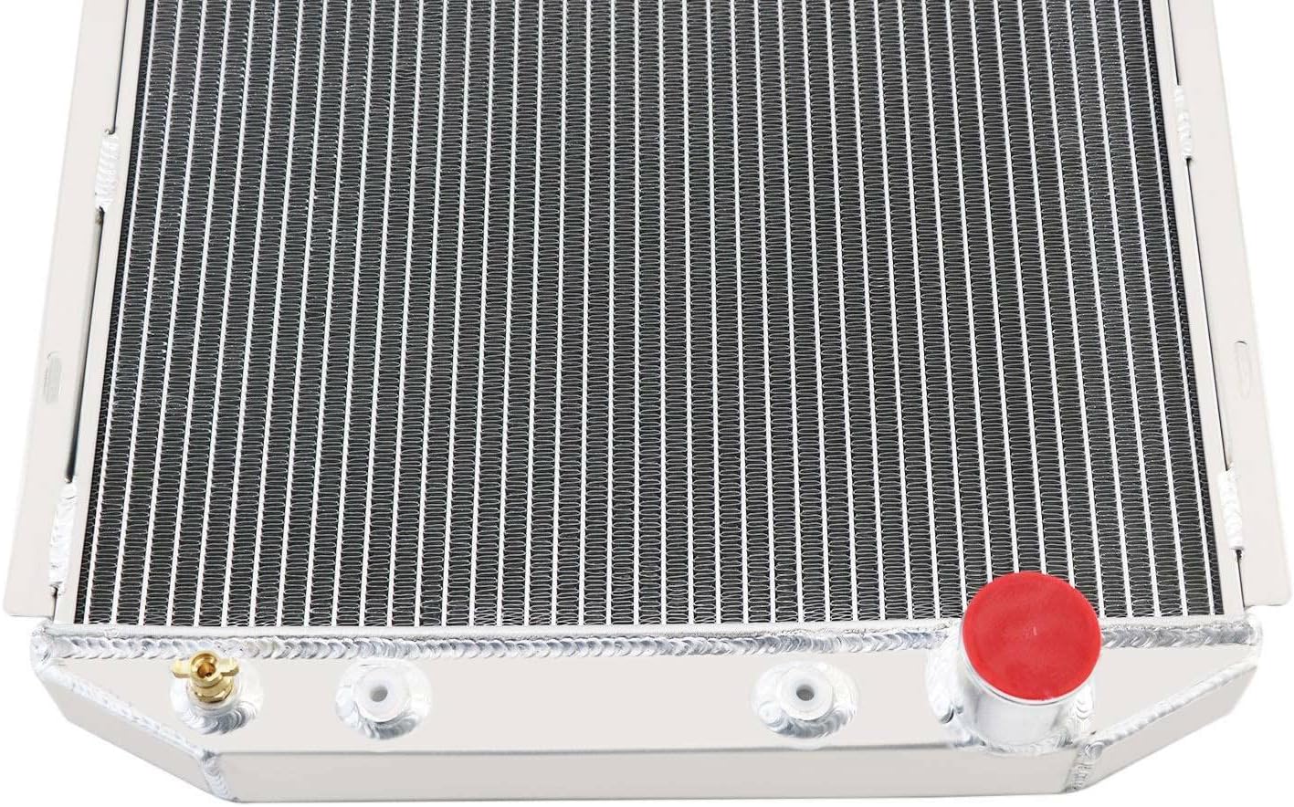 3 Rows Aluminum Radiator For 1960-1966 65 Ford Mercury Comet Falcon Ranchero Mustang V8 L6 2.4L 2.8L 4.3L 4.7L AT/MT,Full Aluminum Radiators
