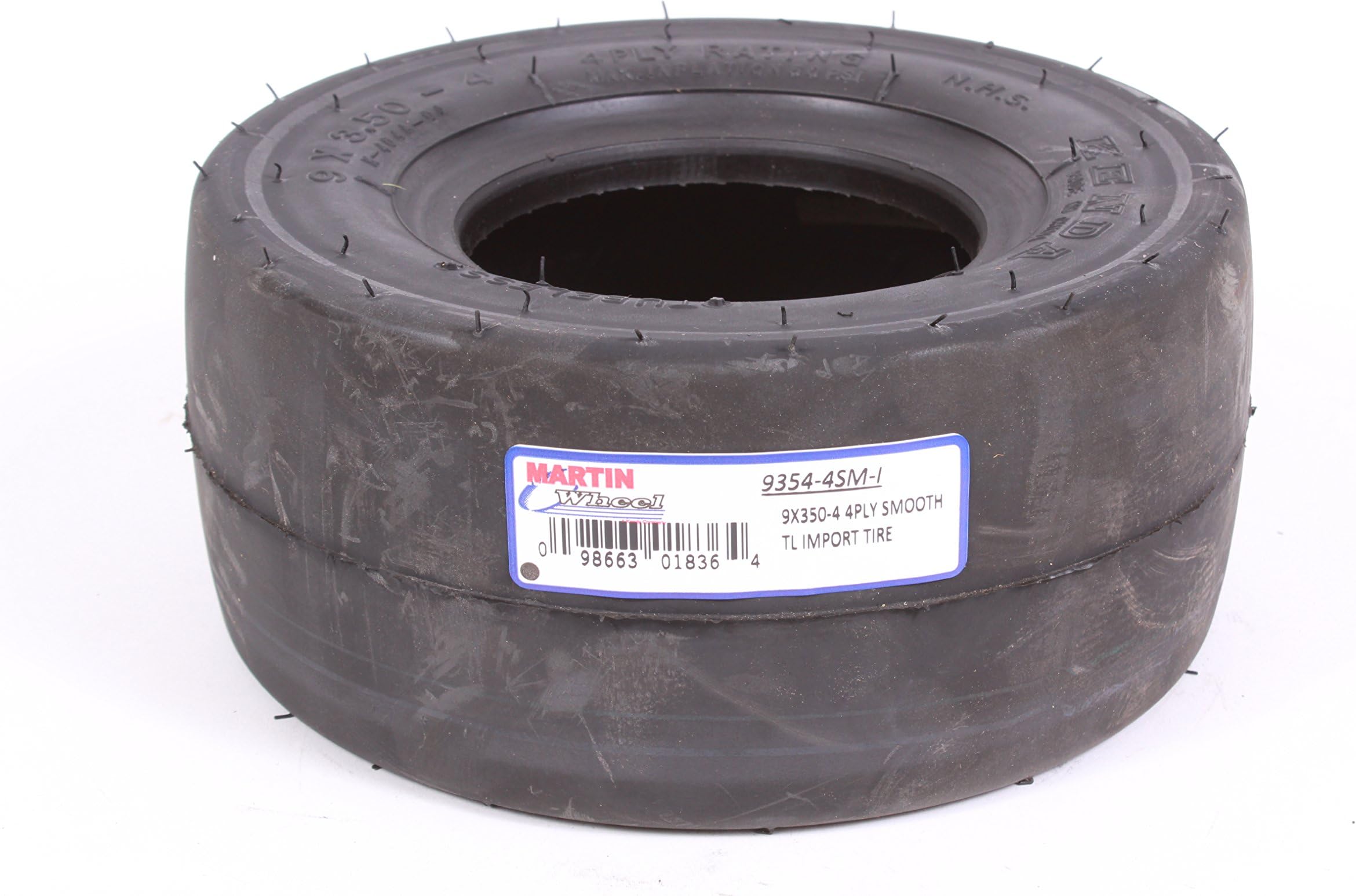 Tubeless Replacement Tire - 9 x 350 x 4, Slick Tread