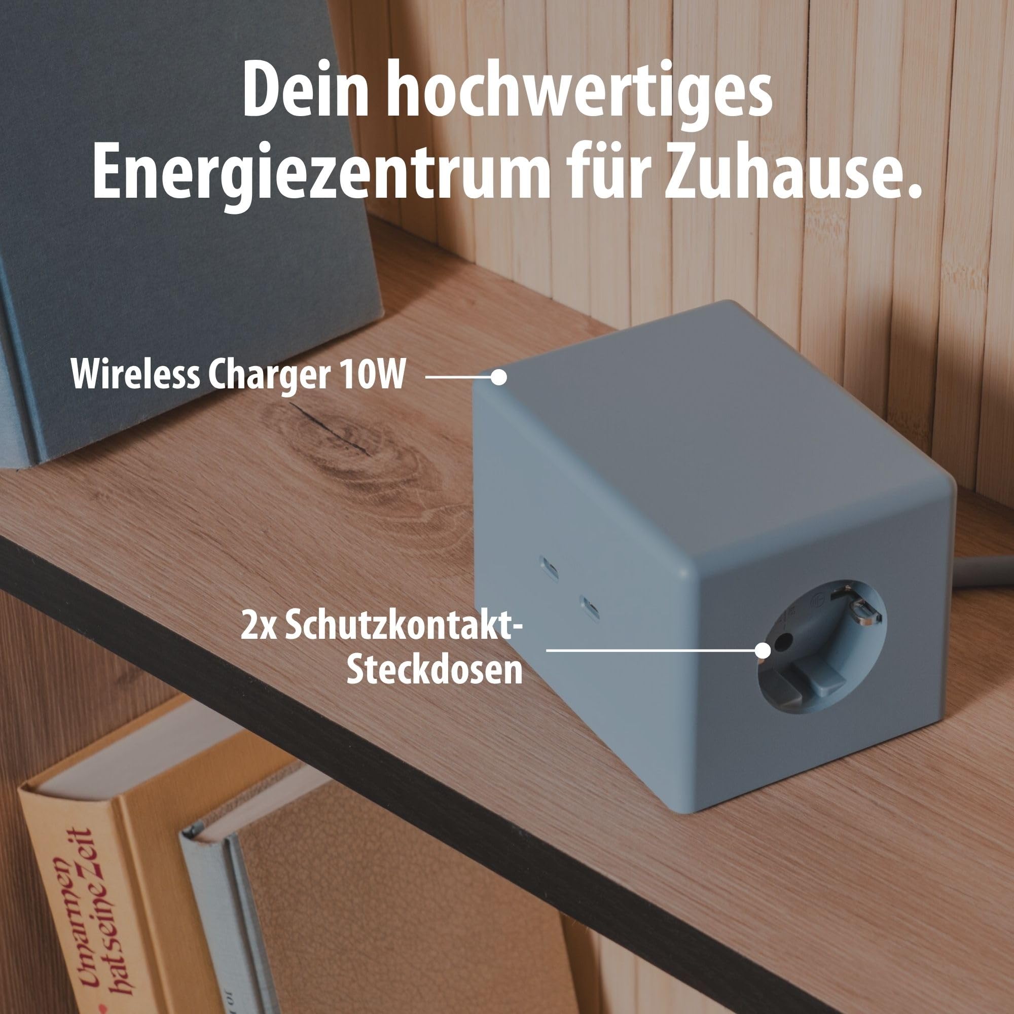 Brennenstuhl Hugo! ONE 2nd Gen. Steckdosenwürfel mit USB C 20W PD