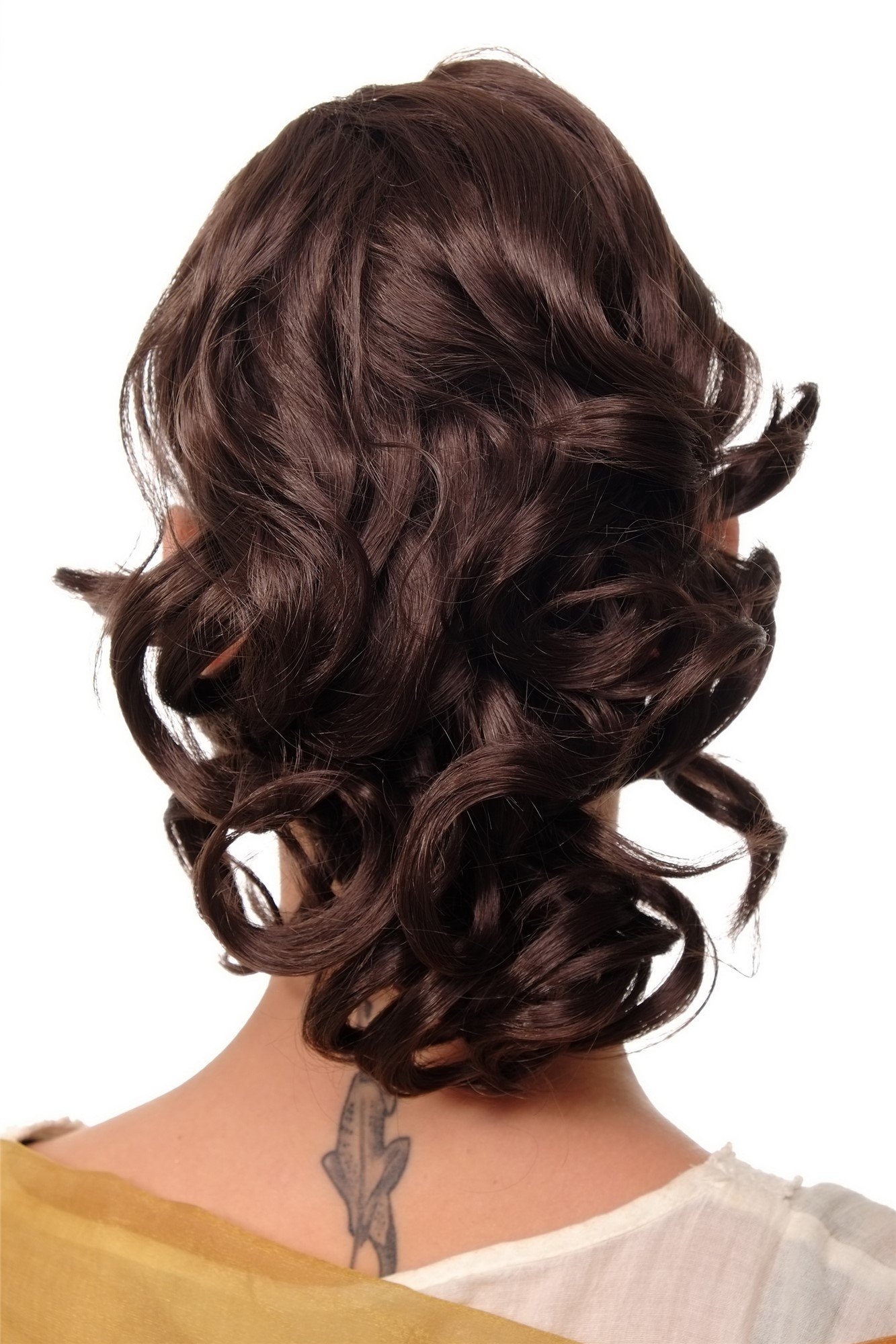 WIG ME UP - JL-3023-10 Hairpiece ponytail with comb and elastic draw string short wavy voluminous medium brown 14inch - Image 2