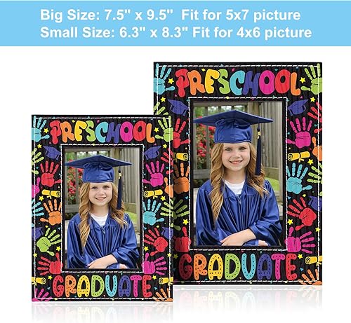 Vista 26 de FaCraft Regalo de graduación preescolar – 4 x 6 pulgadas, regalos de graduación de jardín de infantes 2025, marco de fotos de graduación mi primer