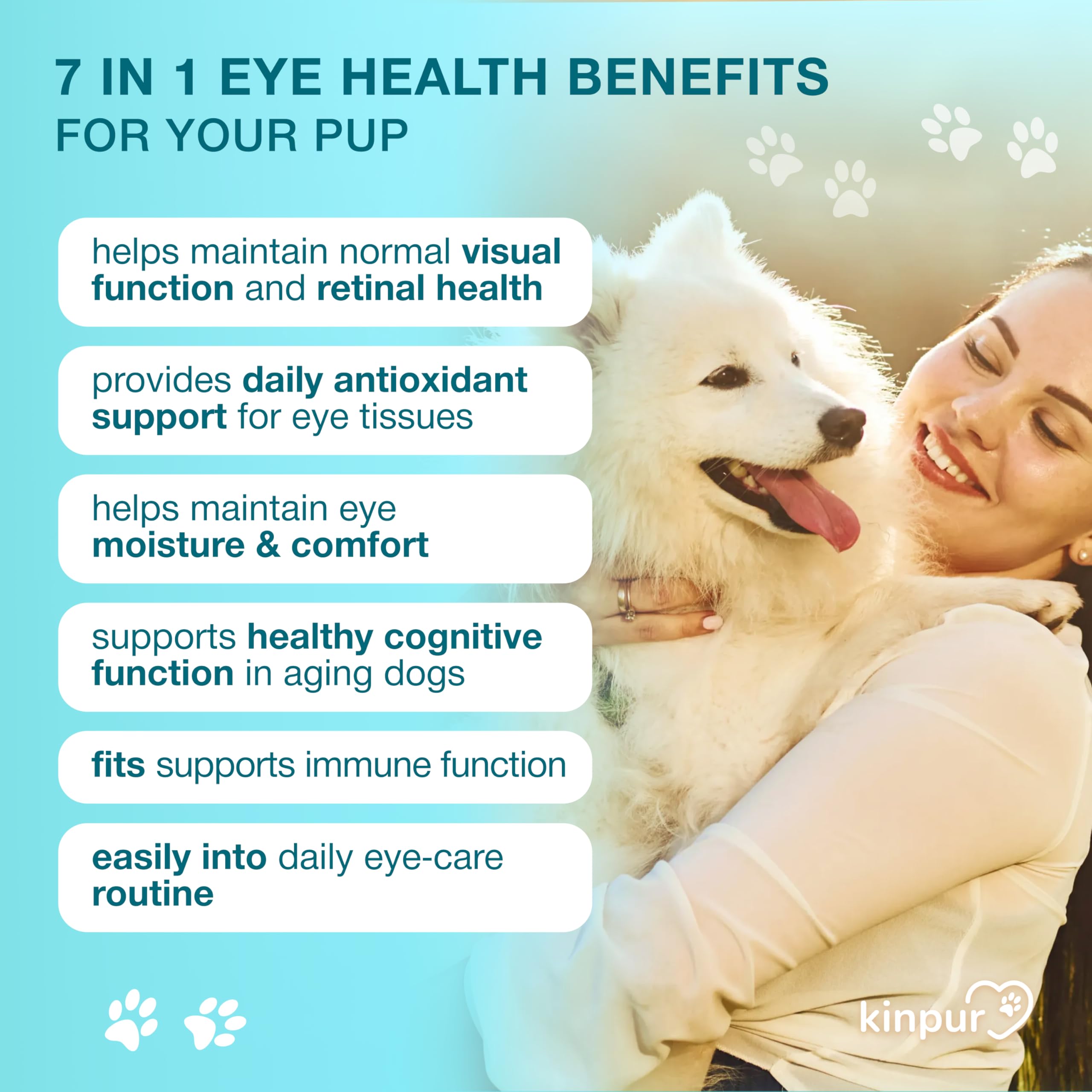 Eye Vitamins for Dogs - Vision Support, Tear Stains, Bright Eyes, 120 Chews — Amazon image 4