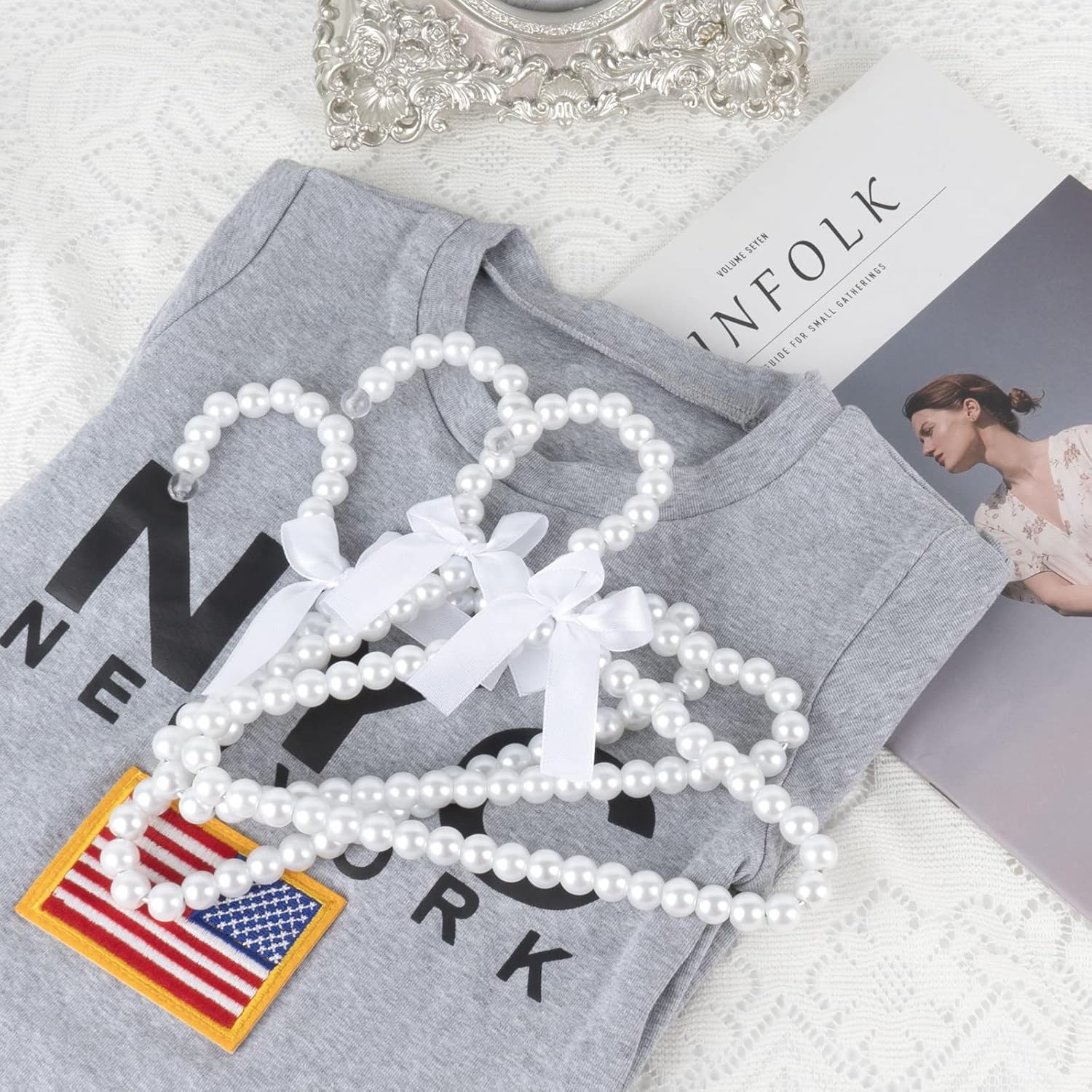 Pack Pearl Hanger Kids, Small Pearl Beads Bow Zambia Ubuy