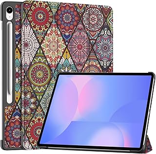 Gylint Case for Samsung Galaxy Tab S10 FE+ 13.1 Inch 2025, Folding Folio Ultra-Thin PU Leather Stand Case Cover for Tab S10 FE Plus 13.1 Inch SM-X620 / X626 Mandala