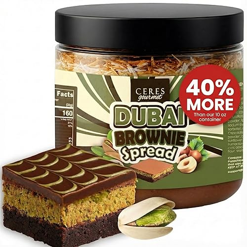 Dubai Chocolate Pistachio Brownie Cake – 14.1 oz | Rich,