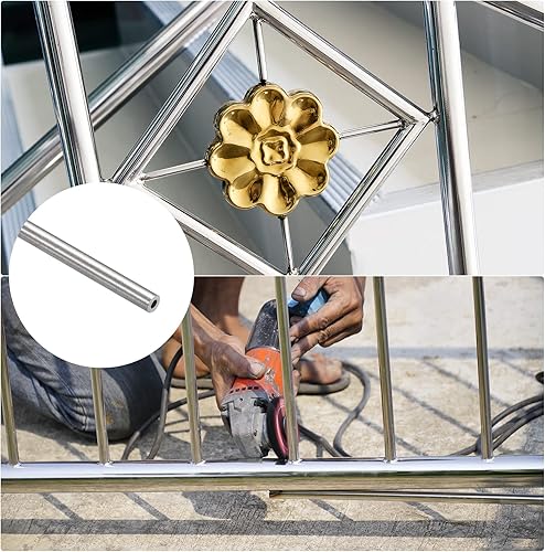 Miniatura 3 de METALLIXITY Tubo de acero inoxidable 316 (0.079 in de diámetro x 0.020 in de pared T x 11.811 in de largo), tubo recto - para muebles del hogar,