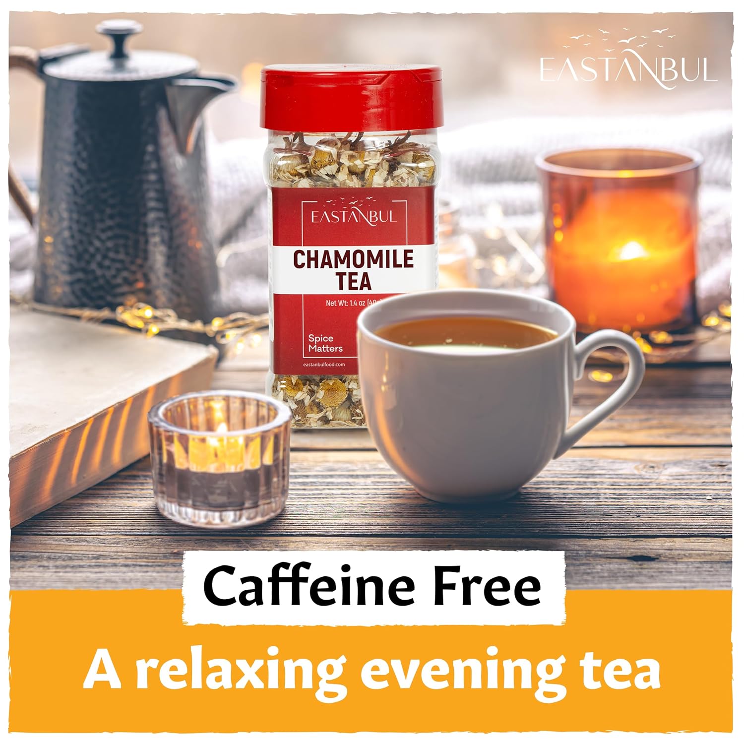 Eastanbul Chamomile Flowers Loose Dried, 1.4oz, Dried Chamomile Tea Loose Leaf, Flor de Manzanilla, Caffeine-Free Camomile Tea, Camomille Herb, Full Flavor, Vegan, Gluten Free - Image 8