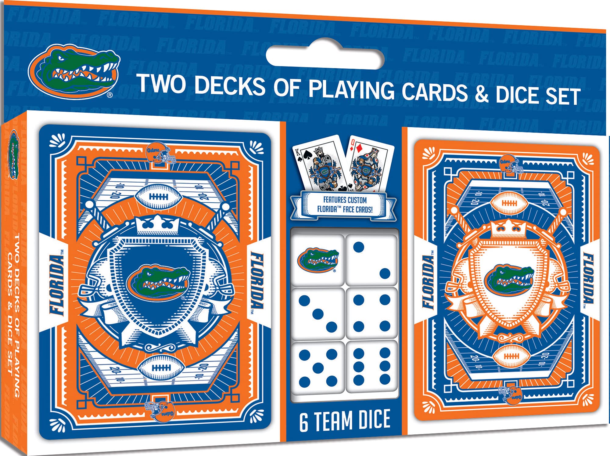 MasterPieces NCAA Florida Gators 2 Pack Cards and Dice Set