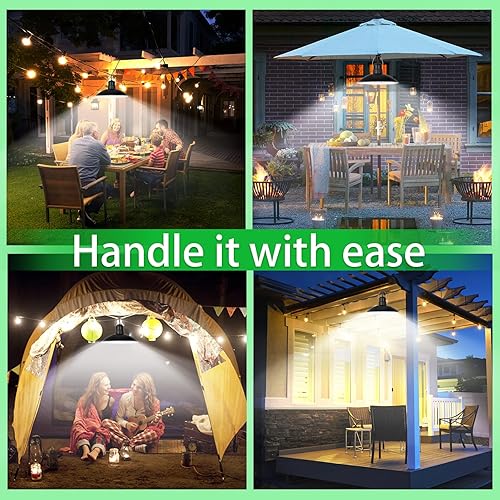 Miniatura 6 de Luces solares para exteriores, 44 LED, sensor de luz, luces solares para interiores y exteriores regulables con control remoto 2500 K/4500 K/5500 K,