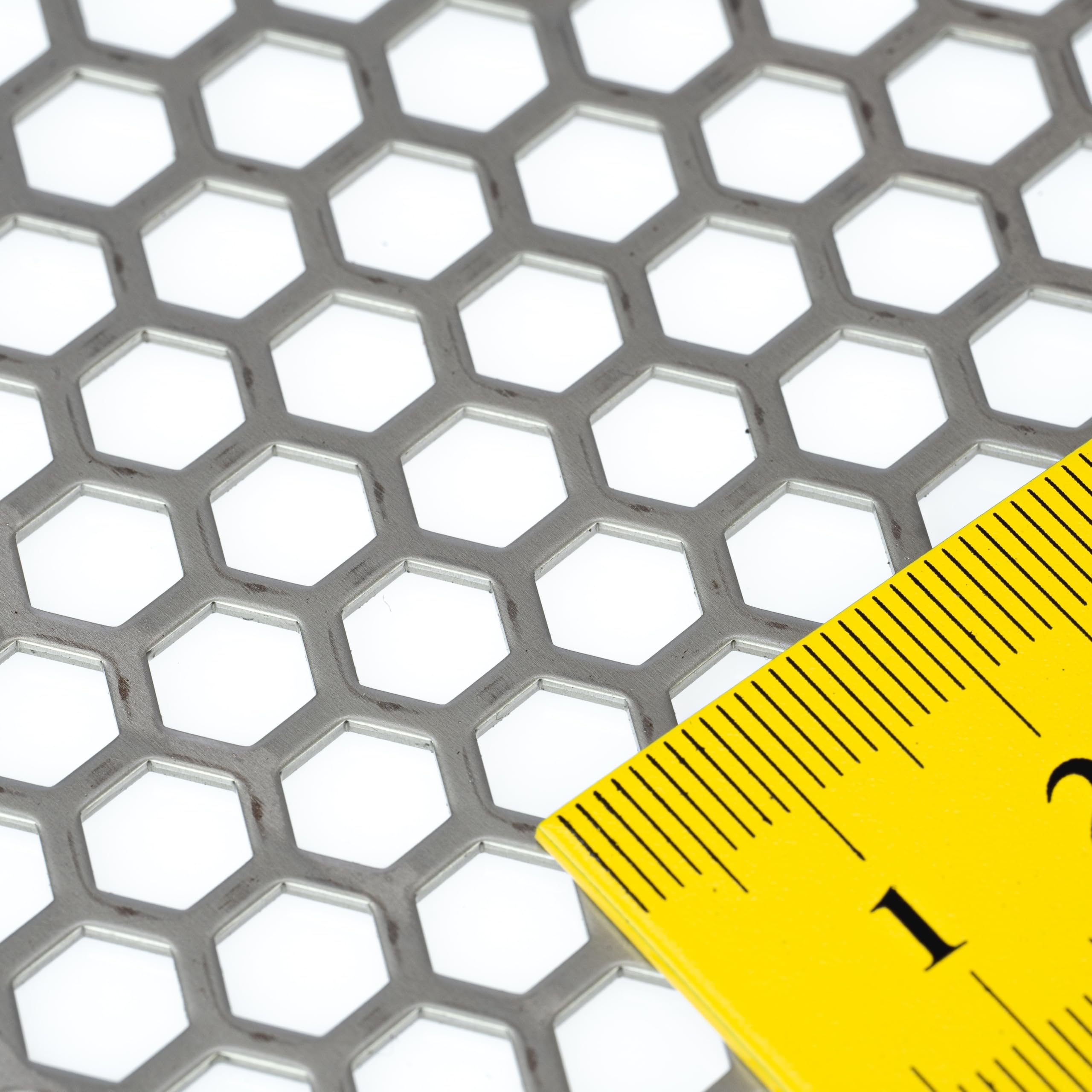 Edelstahl hexagonal HV 7-9 1mm dick - Zuschnitt nach Maß (1000 mm, 600 mm)
