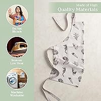 Vista 374 de Maison d' Hermine Delantal 100% de algodón para mujeres con bolsillo de cocina delantal de chef para hombres, decoración de Pascua