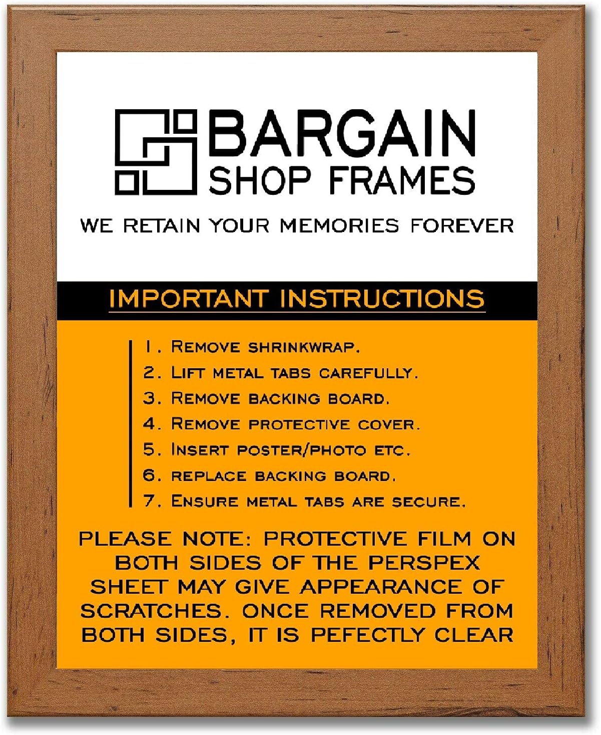 Bargain Shop Az MODERN STYLE SOLID WOODEN EFFECT PICTURE FRAMES PHOTO