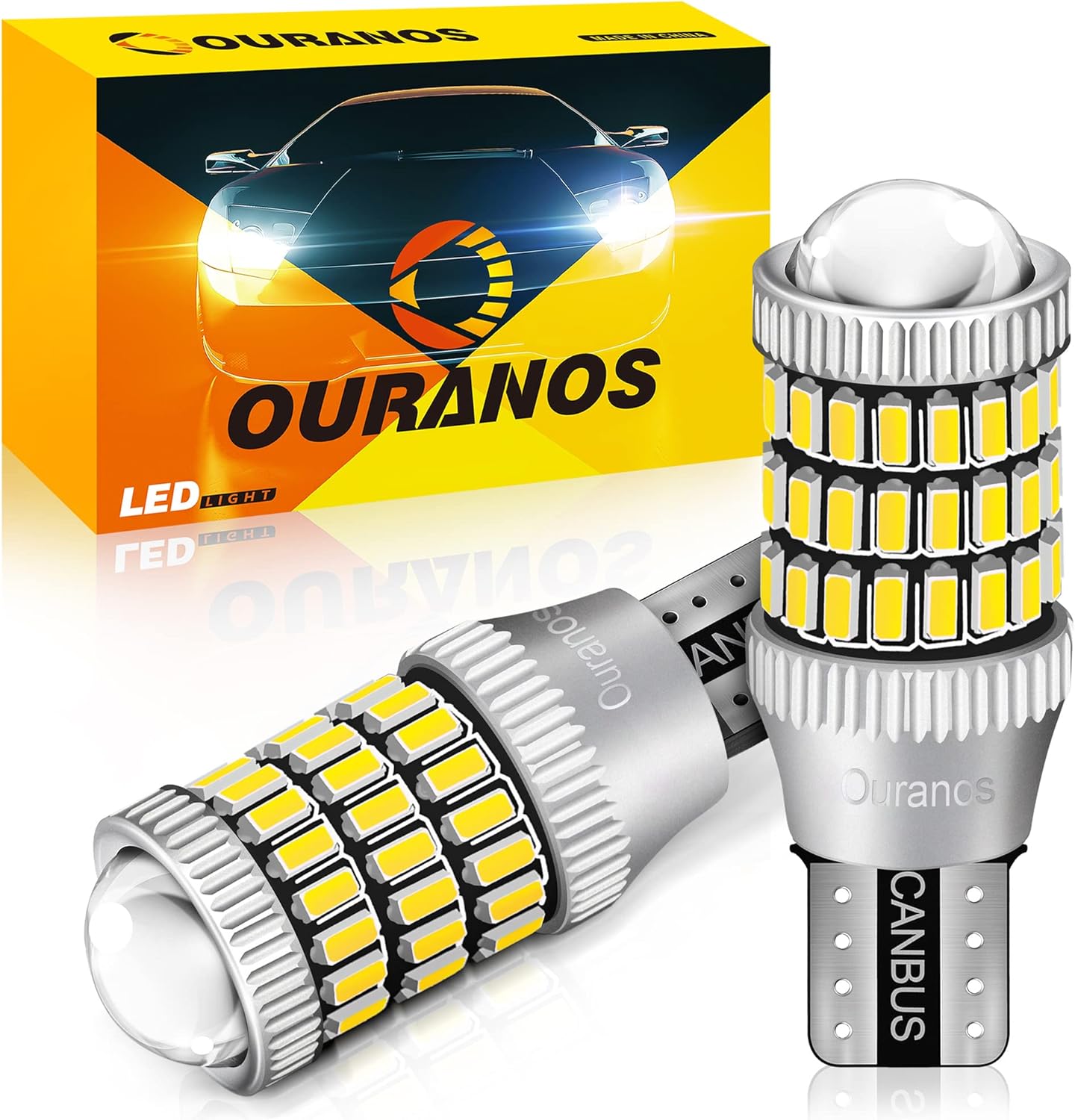 Ouranos Upgraded 912 921 LED Bulb Reverse Lights Bulb, 906 922 W16W T15 LED Backup Light Bulb