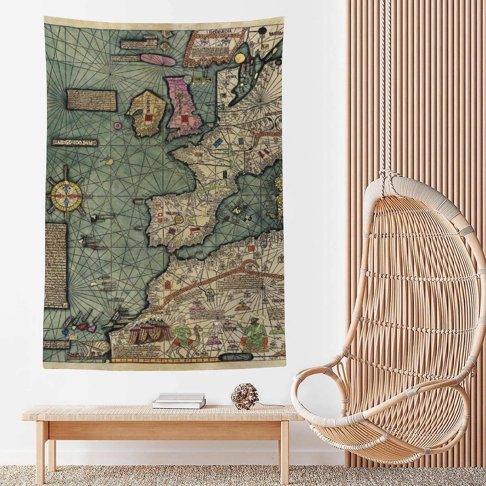 Poster mit Weltkarten-Motiv, Retro-Kunstdruck, Wandteppich, Geschenke, Foto, Bild, Malerei, Wandteppich, Raumdekoration, Heimdekoration, 152,4 x 228,6 cm, 39 Stück