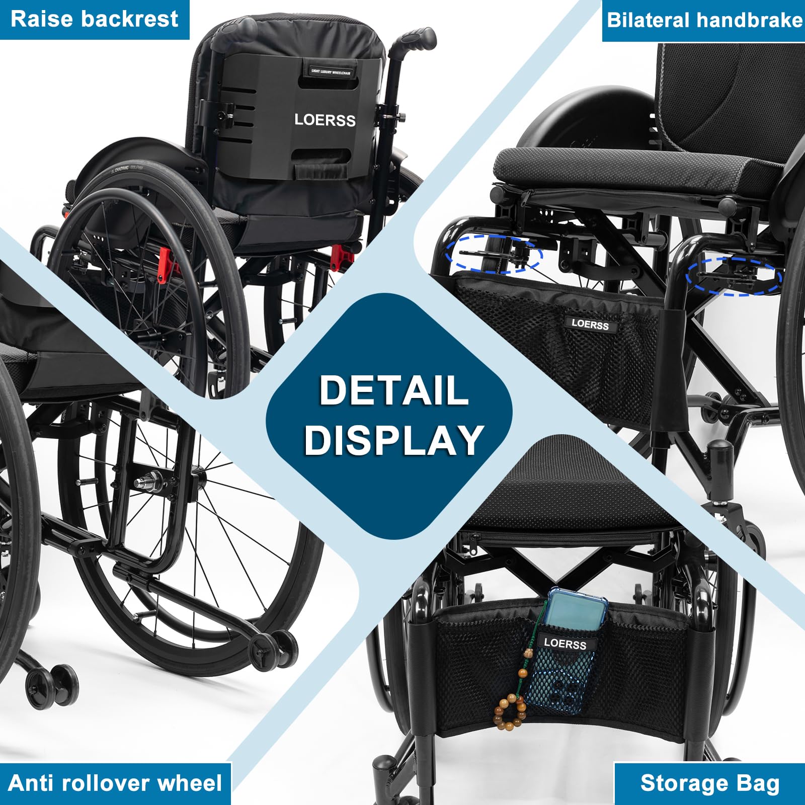Silla de Ruedas Todoterreno Ultraligera Plegable Deportiva autopropulsada Plegable de aleación de Aluminio autopropulsada sillas de Ruedas manuales Transporte Deportivo Carga Sopor