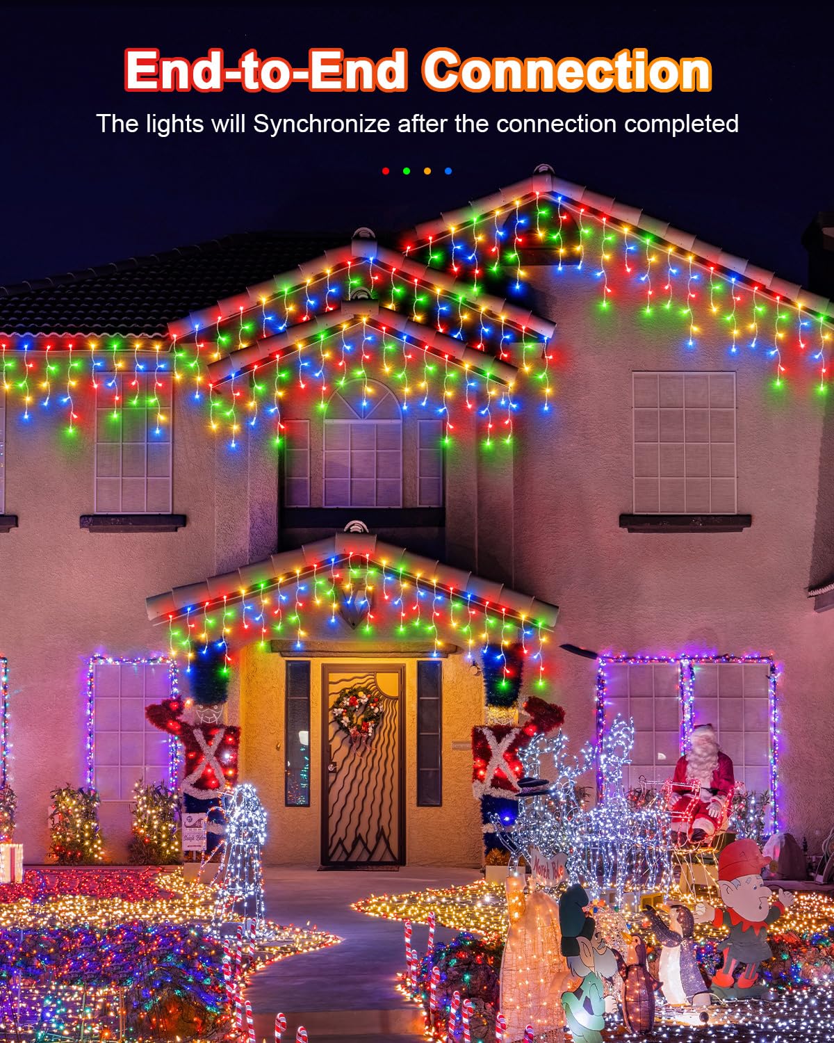 JIXXULVU 159 FT Christmas Lights Outdoor, 1458 LED Waterproof