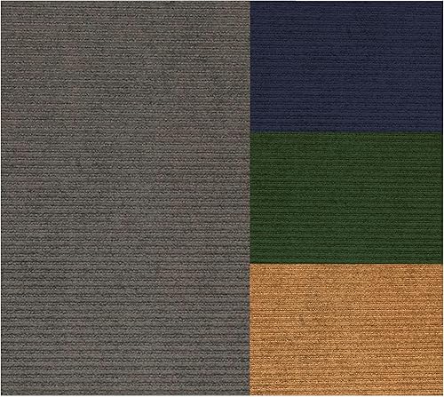 Hunter Green - Alfombra de color sólido de 3 x 5 pies, para dormitorio, sala de estar, fabricada en Estados Unidos