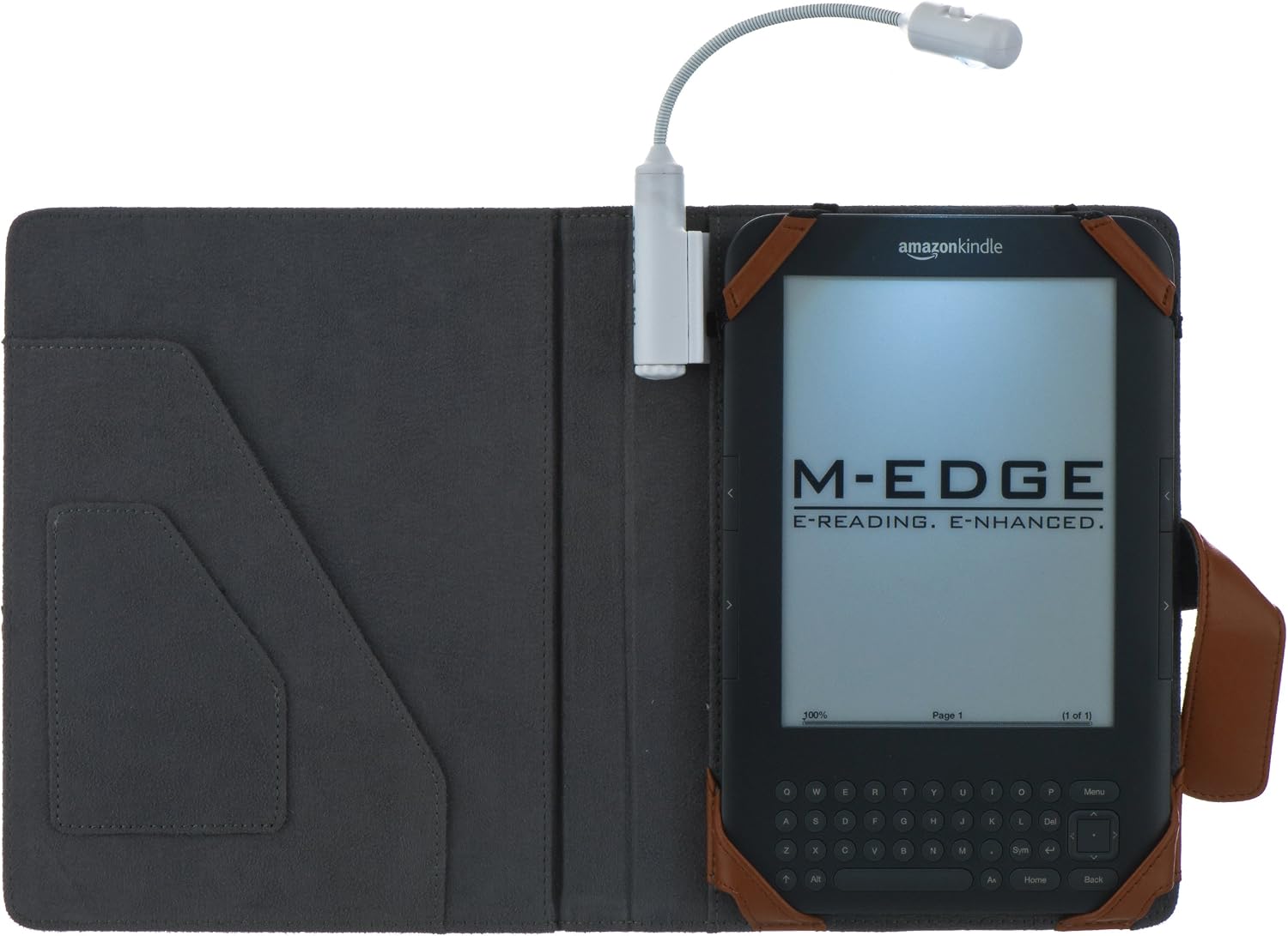 M-Edge Executive Kindle Jacket, Mocha (Fits Kindle Keyboard)