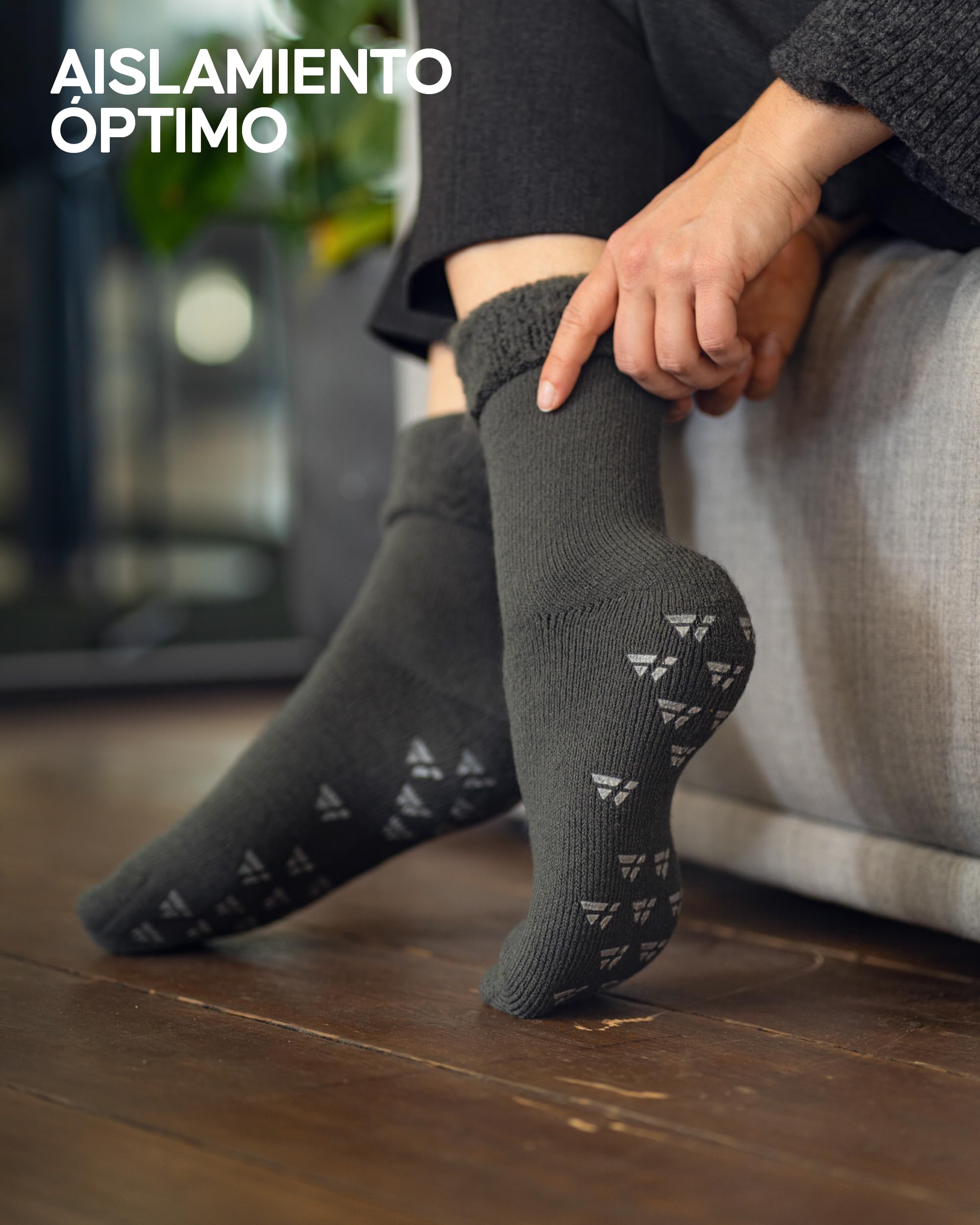 DANISH ENDURANCE Calcetines Térmicos Antideslizantes 2 Pack