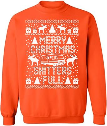 Christmas Sweater for women Men National Lampoon Sweatshirt Merry Xmas Shitters Full
