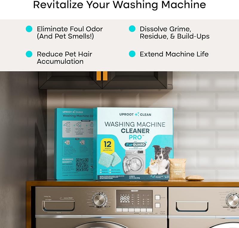 Uproot Clean Washing Machine Cleaner Tablets