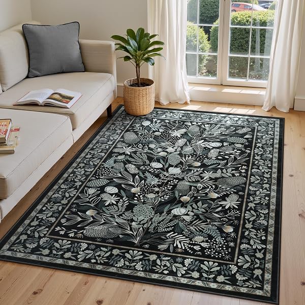 Plant Floral Area Rug