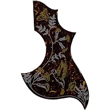 For Gibson Hummingbird Acoustic Guitar Self-Adhesive Pickguard 4 Ply Brown Tortoise-crystal
