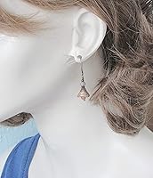 Vista 2 de Shabby Chic Earrings with Rustic Glass Flowers