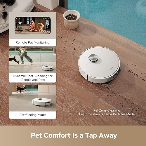 Miniatura 9 de DREAME L40s Ultra AE Robot Aspirador y Trapeador Combo, succión de 19,000 Pa, caja de polvo de vaciado automático, trapeador flexible y tabla