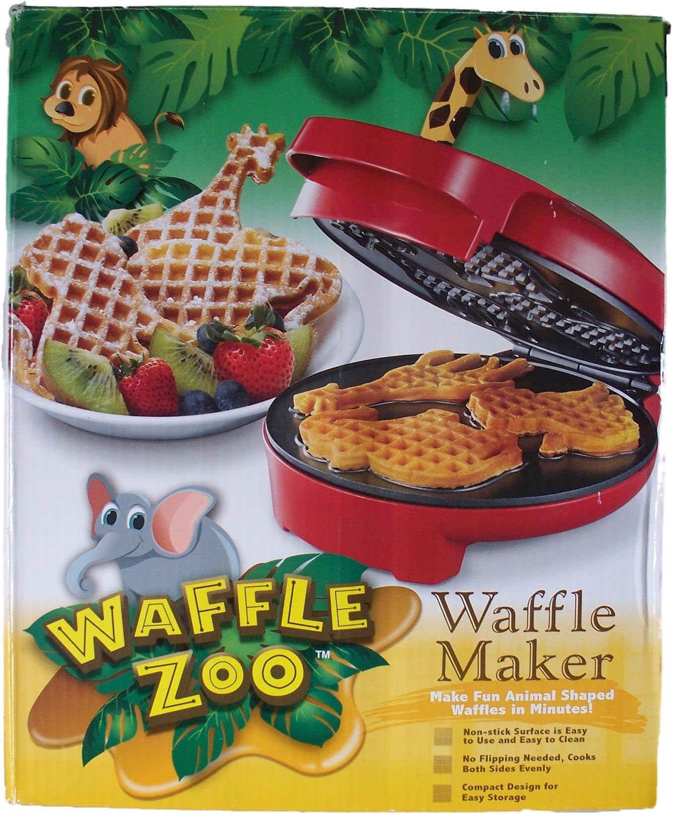 Waffle Zoo Waffle Maker - Make Fun Animal Shaped Waffle in Minutes