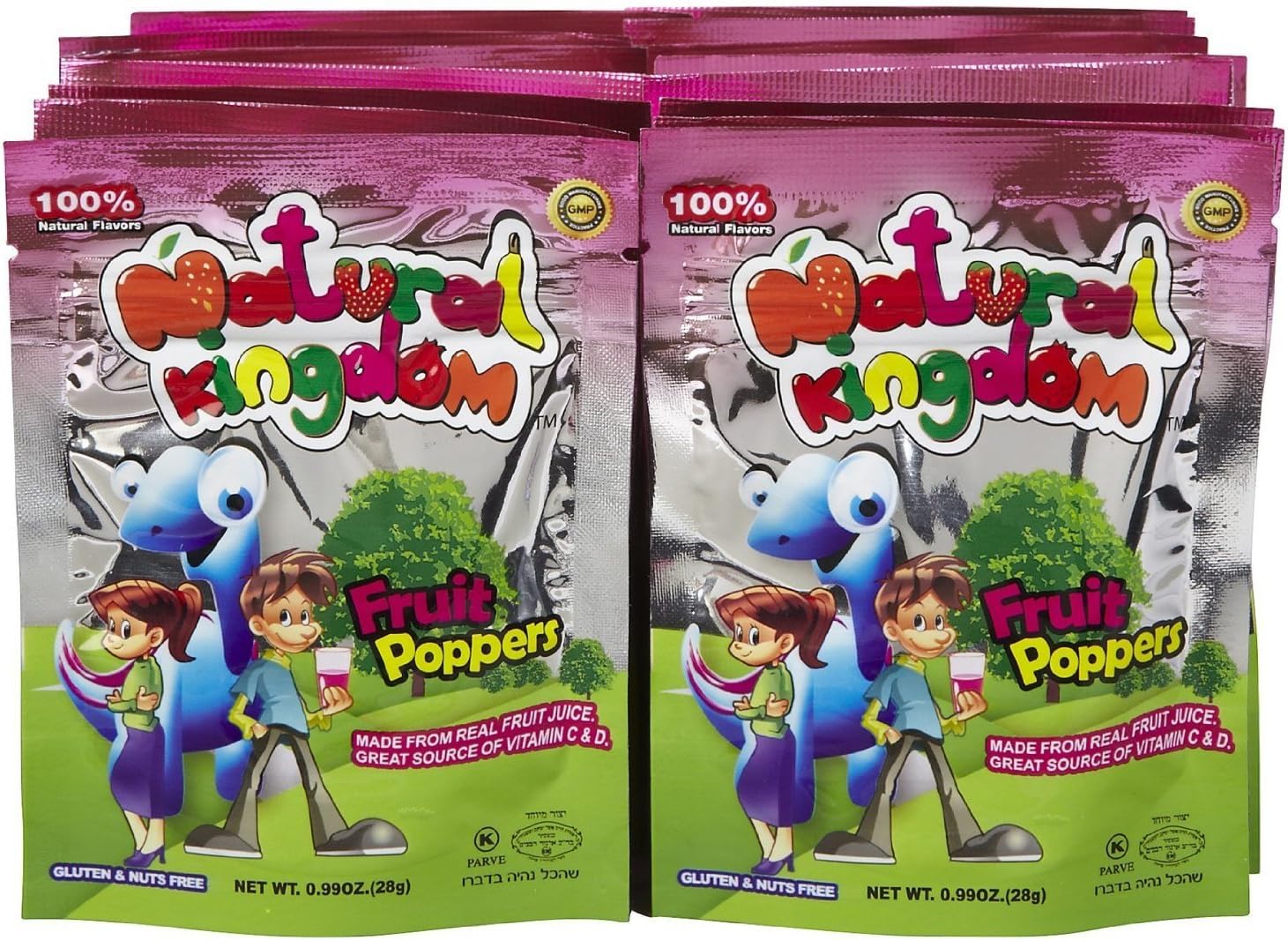 Natural Kingdom Fruit Poppers w/ Vitamin C & D (18 Units)