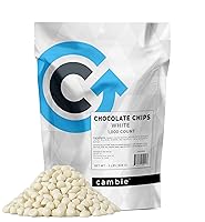 Vista 2 de Cambie Chips de chocolate blanco, 1,000 unidades, 2 libras de chispas de chocolate blanco para hornear, para panaderos caseros y chefs