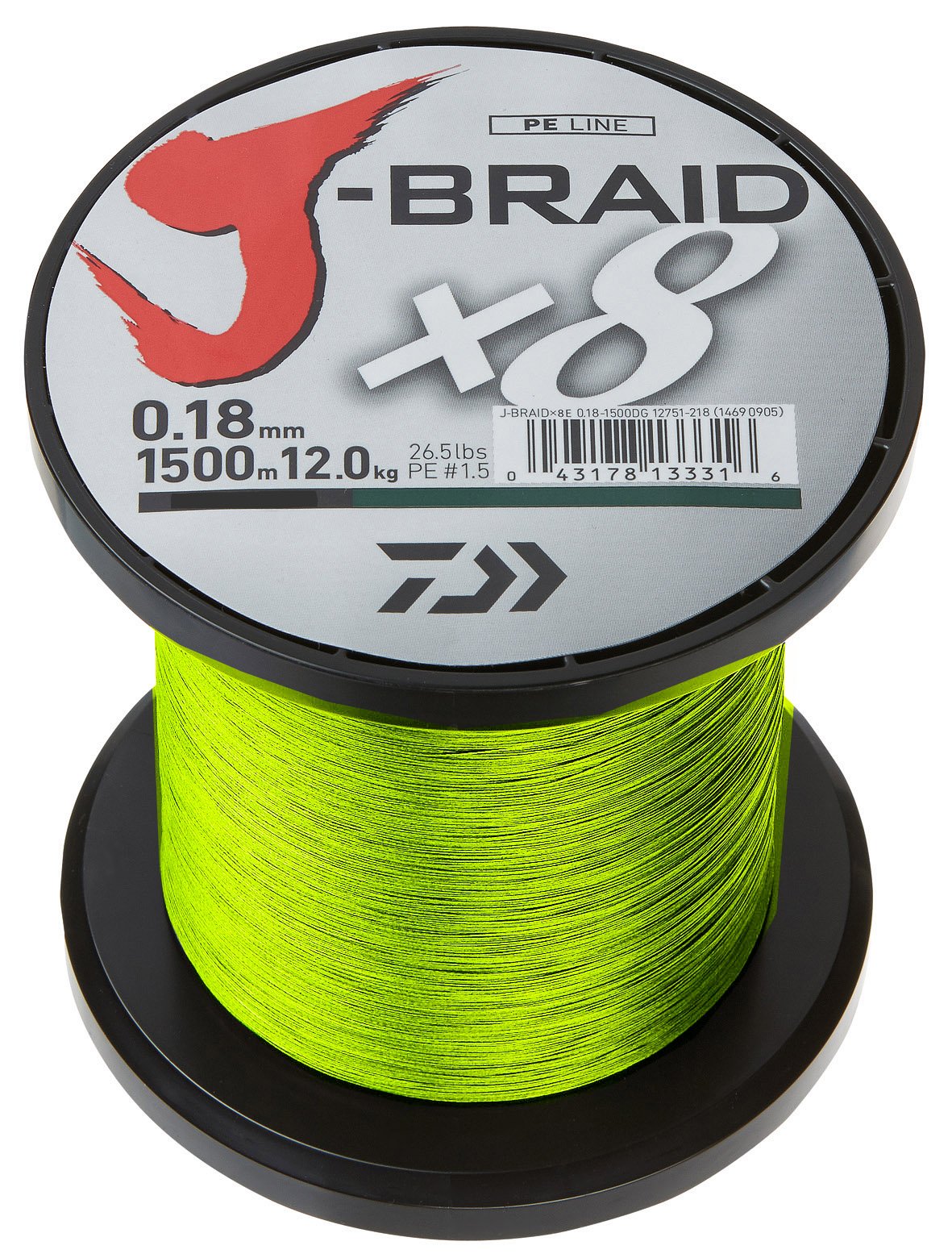 Amazon.com : Daiwa J- Braid X8, Chartreuse, 0.18 mm, 12.0 kg