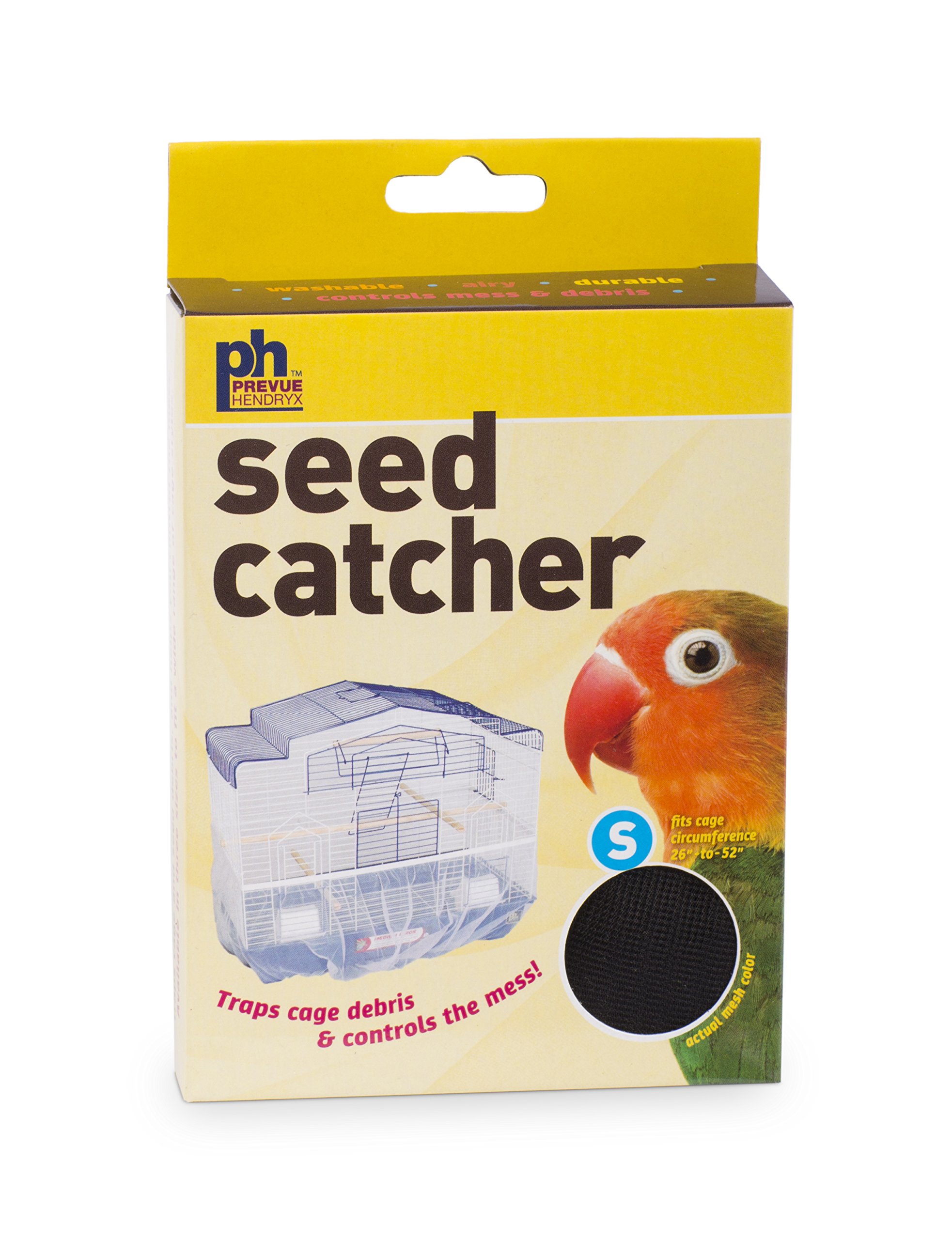 Prevue Pet Products 820B Mesh Bird Seed Catcher, Black, Small/7"