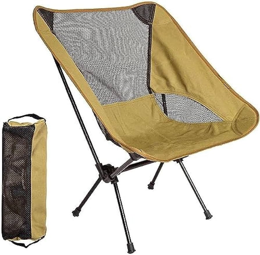 130H05 アウトドア 折りたたみ椅子 軽量 コンパクト アルミ製 ゴールド 130H05 アウトドア 折りたたみ椅子 軽量 コンパクト アルミ製