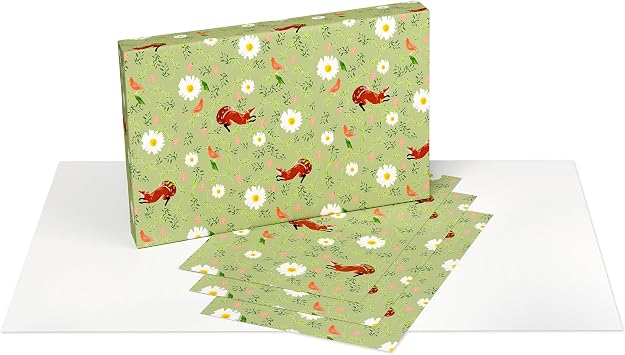 American Greetings Wrapping Paper Sheets with Gridlines, Designed by Pen and Pillar (12 Sheets, 30 in. x 20 in.)