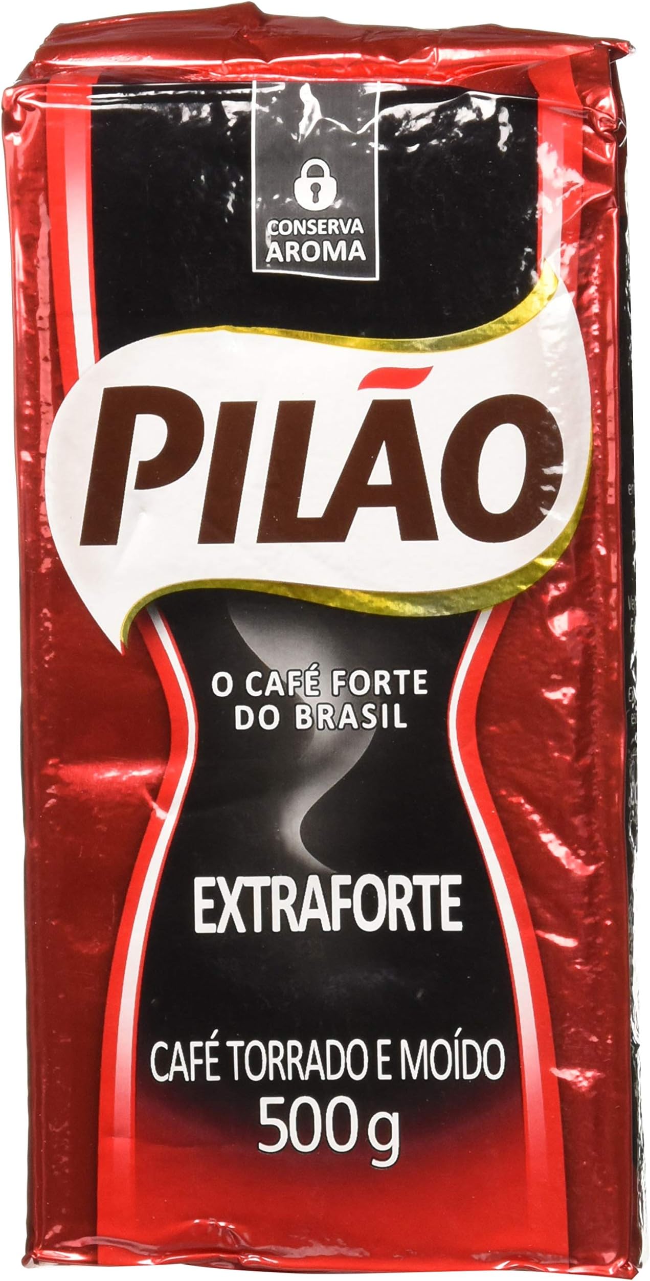 Café Pilão Extraforte (Extra Strength Coffee) 500 Grams
