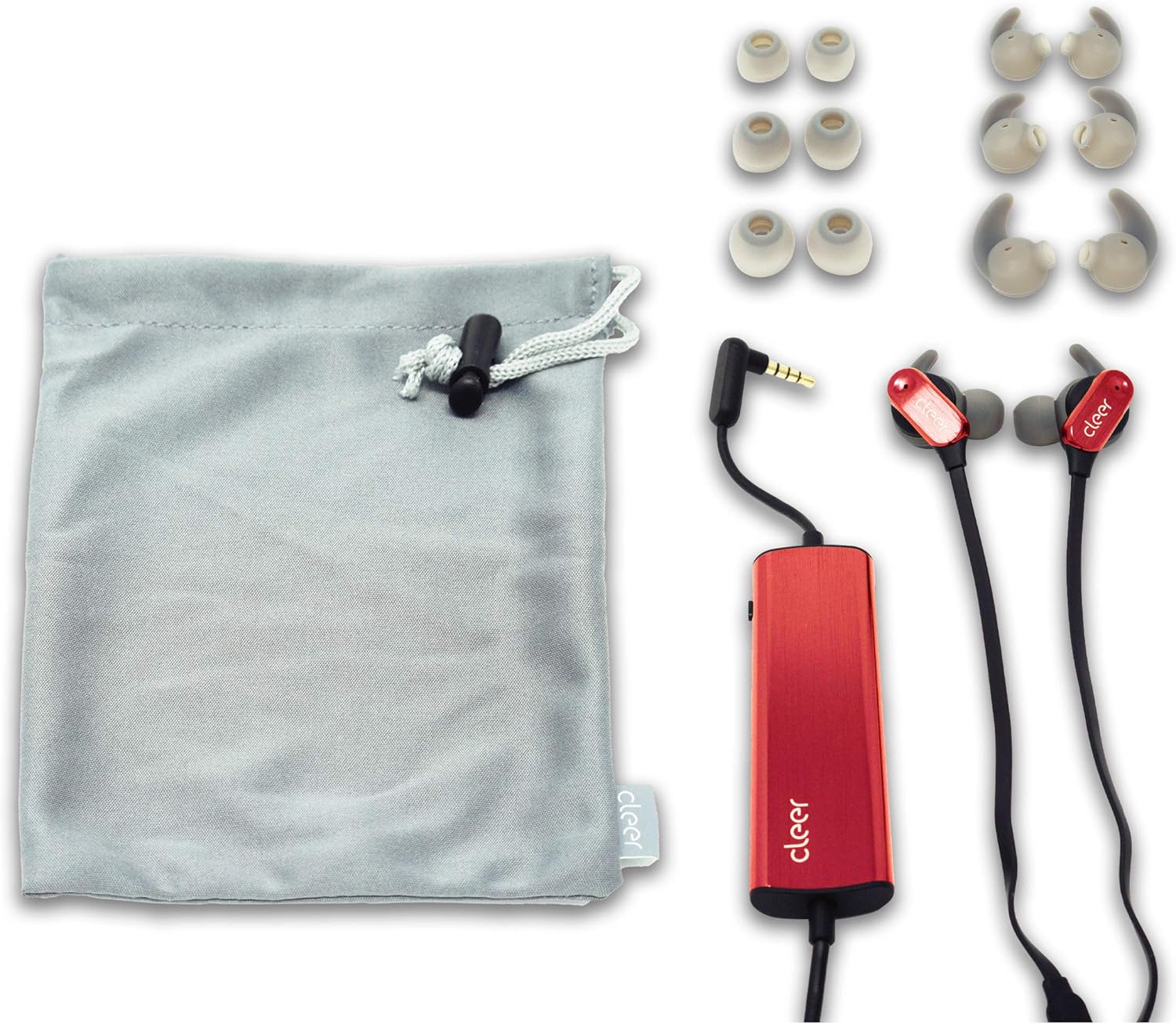 (Open Box) Cleer Trek Active Noise Cancelling Headphones - Red