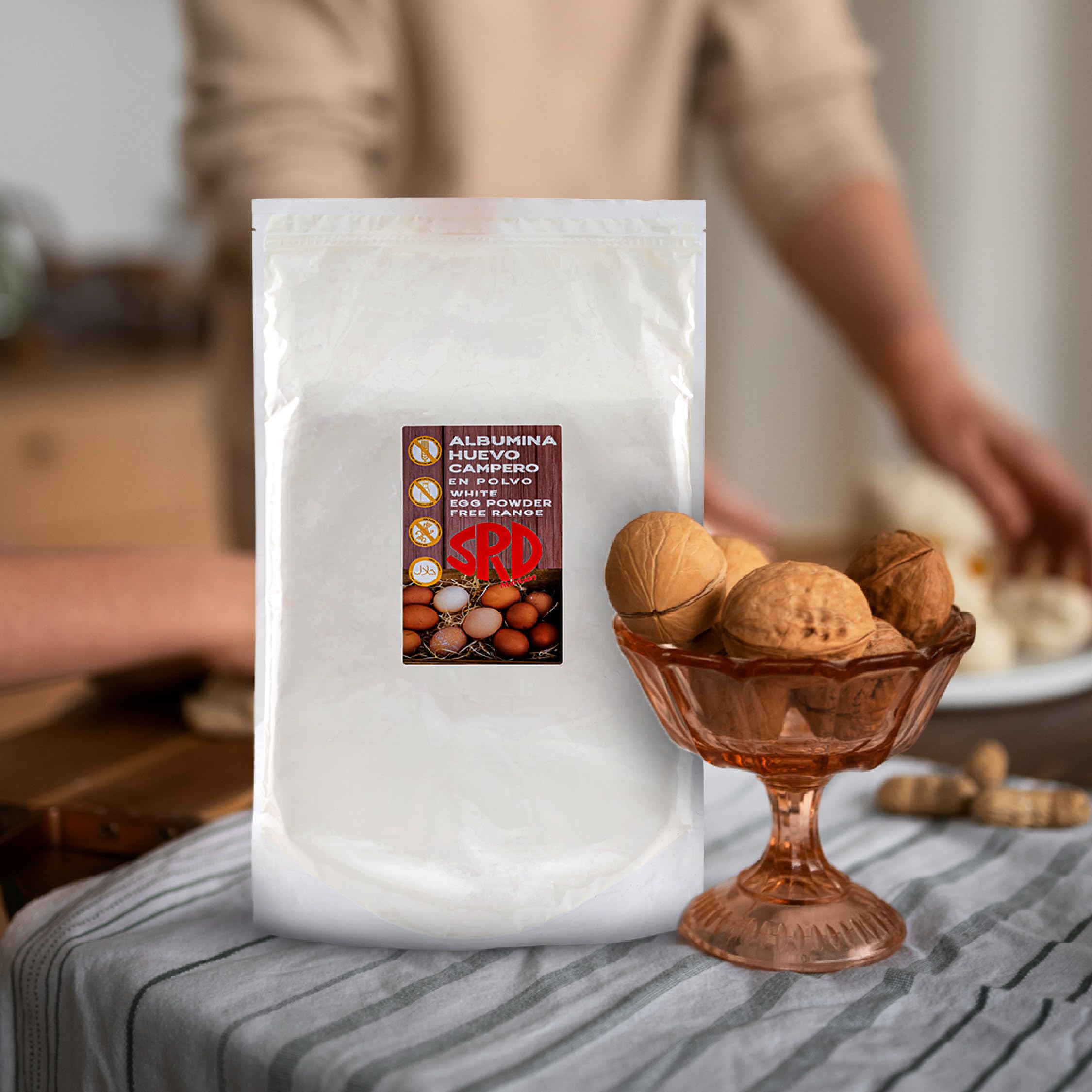 Blanc d'Œuf en Poudre Campera (2 kg) | Albumine | Œufs Pasteurisés | Œufs Déshydratés | Produits Sans Lactose | Sans Gluten | Emballage Sous Vide