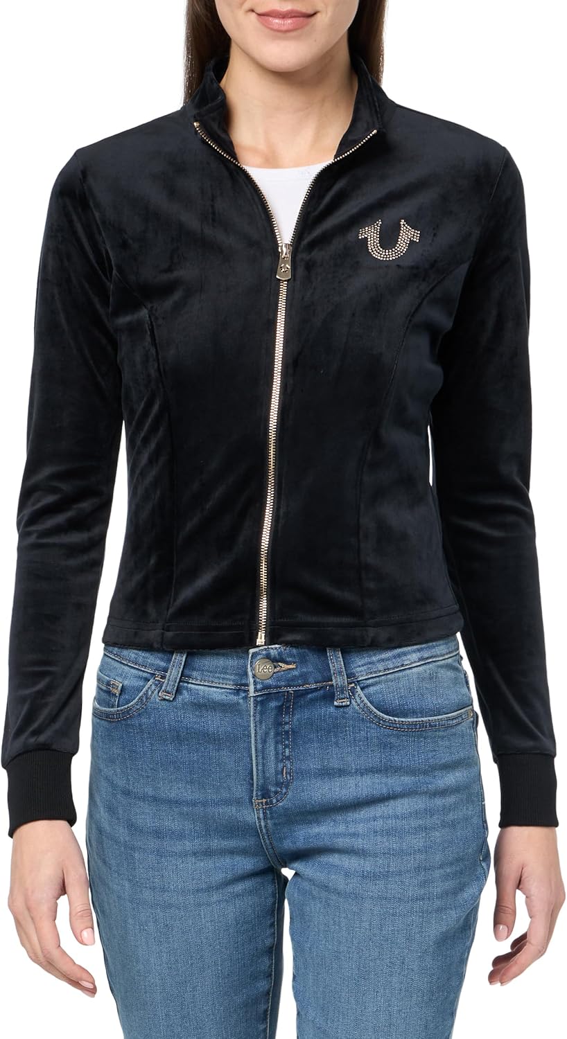 True Religion TR Velour Tracksuit Jacket for Women